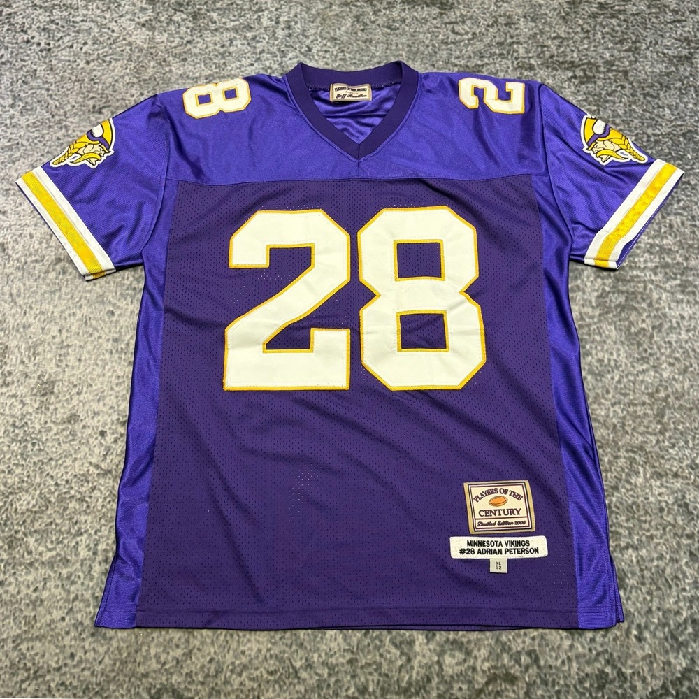 Jeff Hamilton Players Of The Century Adrian Peterson Vikings Jersey Size 52 (XL)